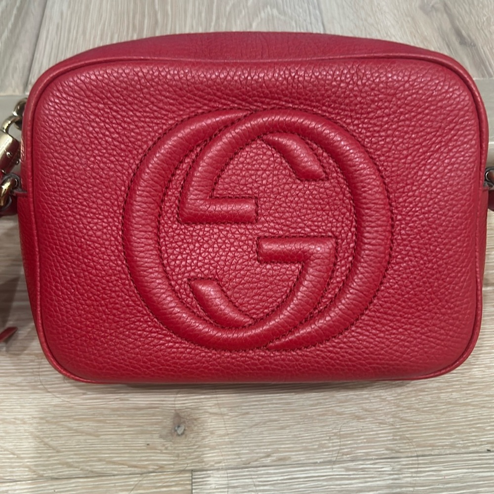 ONE DAY SALE!!!! Gucci authentic soho disco bag red leather